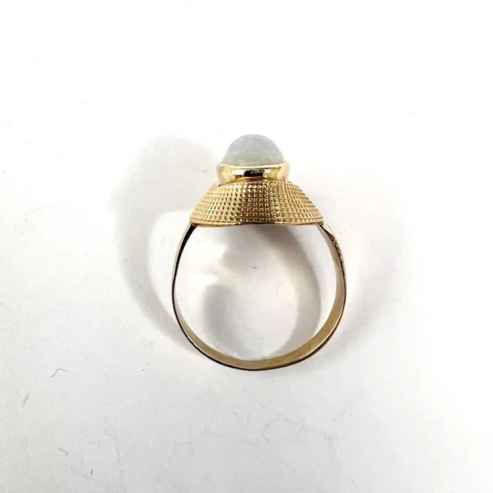 Sweden c 1970s. Vintage 18k Gold Opal Ring. - image 5