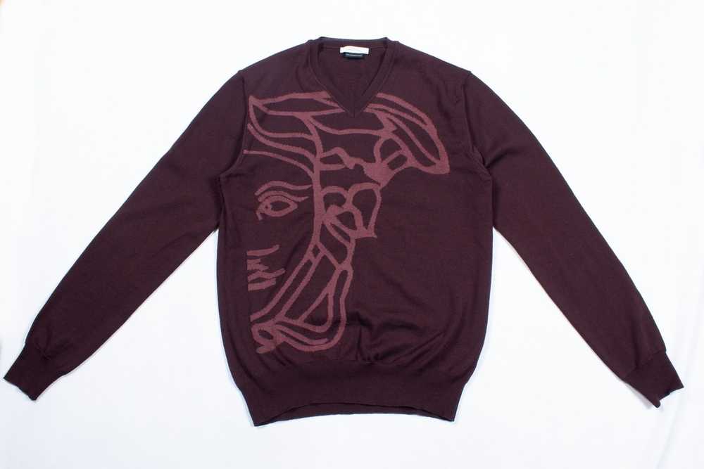 Versace WOOL BIG LOGO SWEATER - image 1