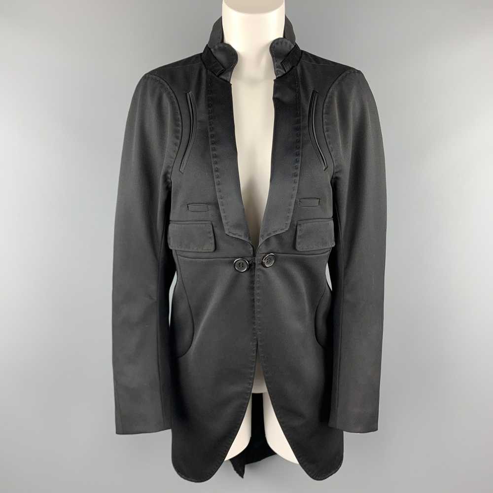 Undercover Black Wool Satin Shawl Collar Tuxedo C… - image 1
