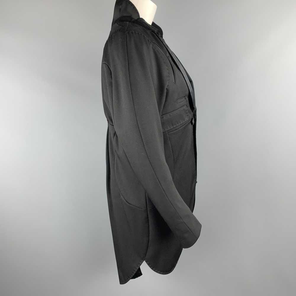 Undercover Black Wool Satin Shawl Collar Tuxedo C… - image 5