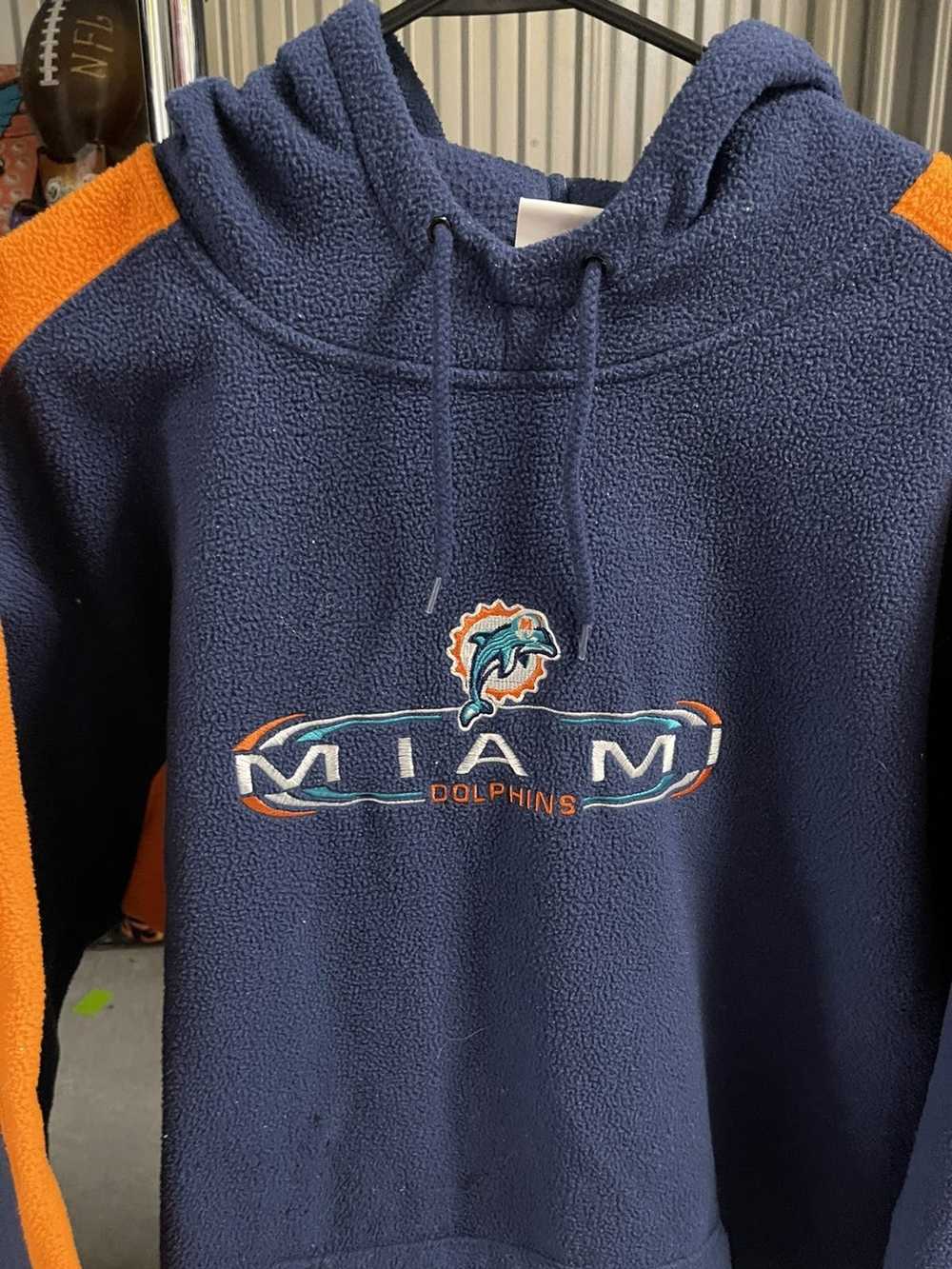 NFL × Vintage Vintage Y2K Miami Dolphins Fleece H… - image 2