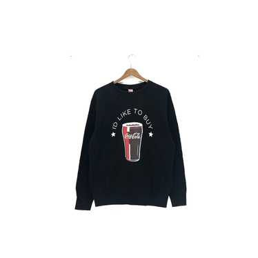 Uniqlo Rare coca cola x uniqlo sweatshirt big log… - image 1