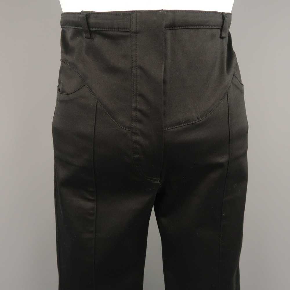 Balenciaga Black Cotton High Rise Fitted Moto Dre… - image 2