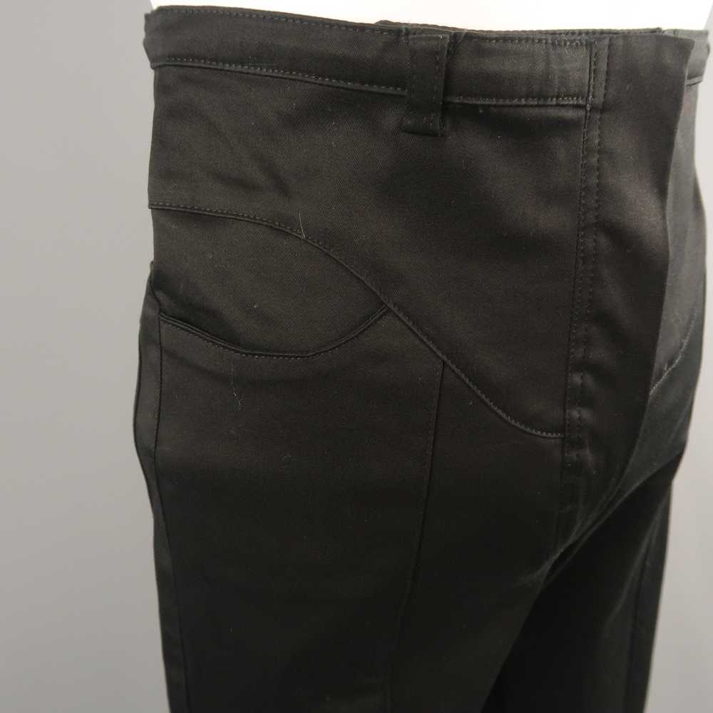 Balenciaga Black Cotton High Rise Fitted Moto Dre… - image 3