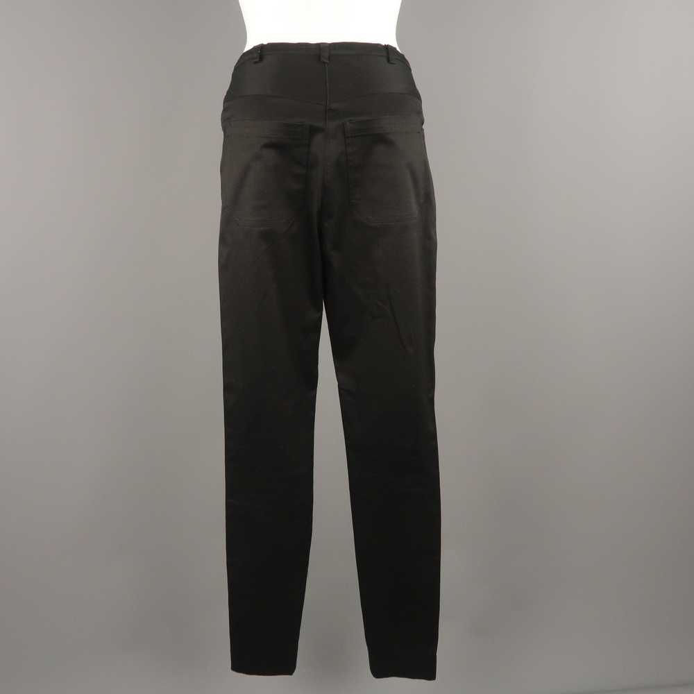 Balenciaga Black Cotton High Rise Fitted Moto Dre… - image 4