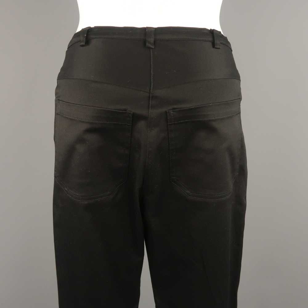 Balenciaga Black Cotton High Rise Fitted Moto Dre… - image 5