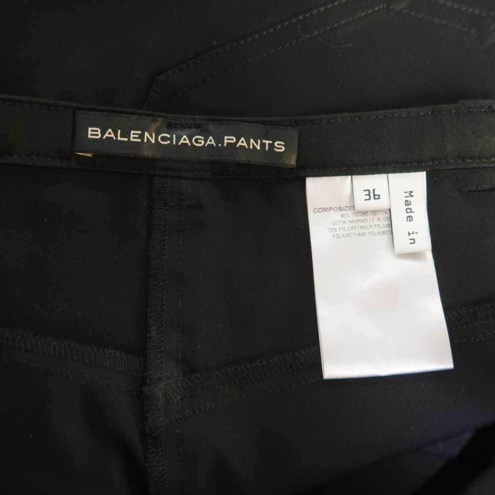 Balenciaga Black Cotton High Rise Fitted Moto Dre… - image 6