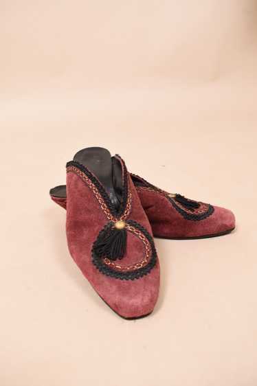 Red Suede Mules With Tassels, 8 - image 1