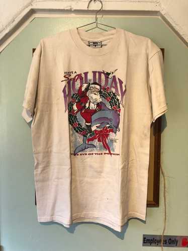 Santa Riding a Damn Dolphin Coca Cola Tee