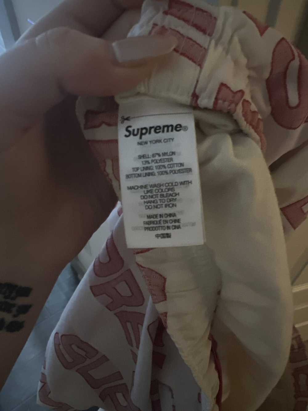 Supreme Supreme Logo Ripstop Track Pants - image 5