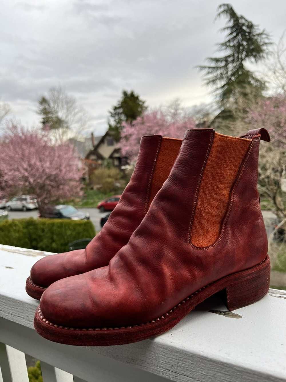 Guidi 76Z Full Grain Horse Leather Boot in Berry … - image 2