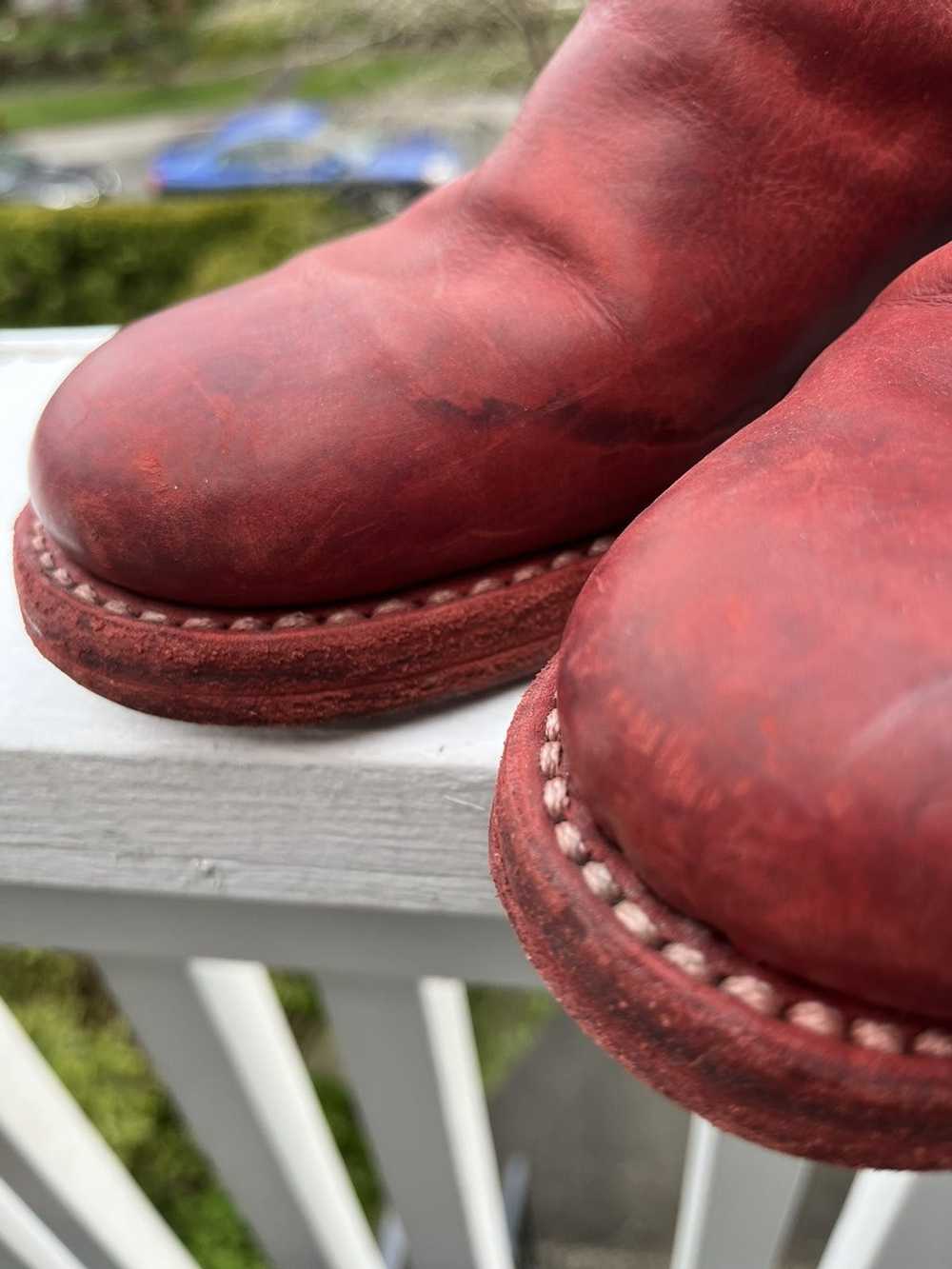 Guidi 76Z Full Grain Horse Leather Boot in Berry … - image 8