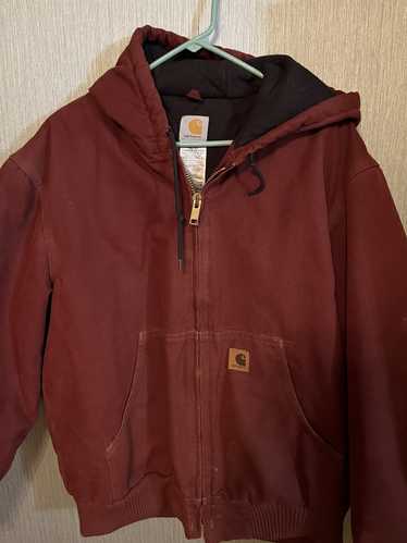 Carhartt Maroon heavy carharrt jacket