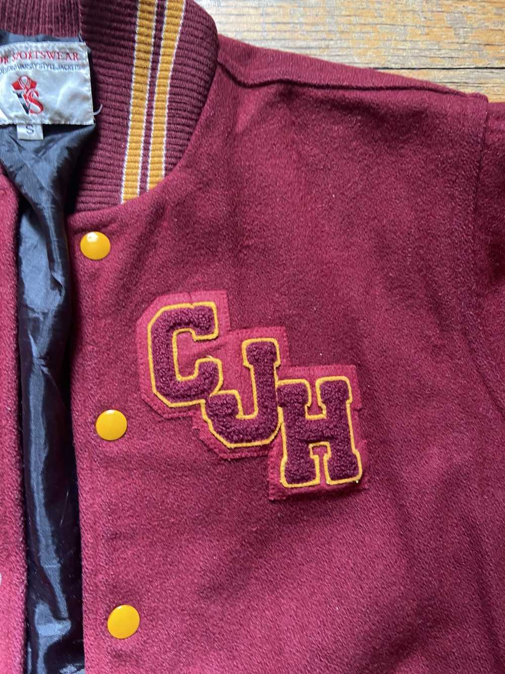 Vintage CJH Varsity Jacket - 1990s Vintage Varist… - image 4