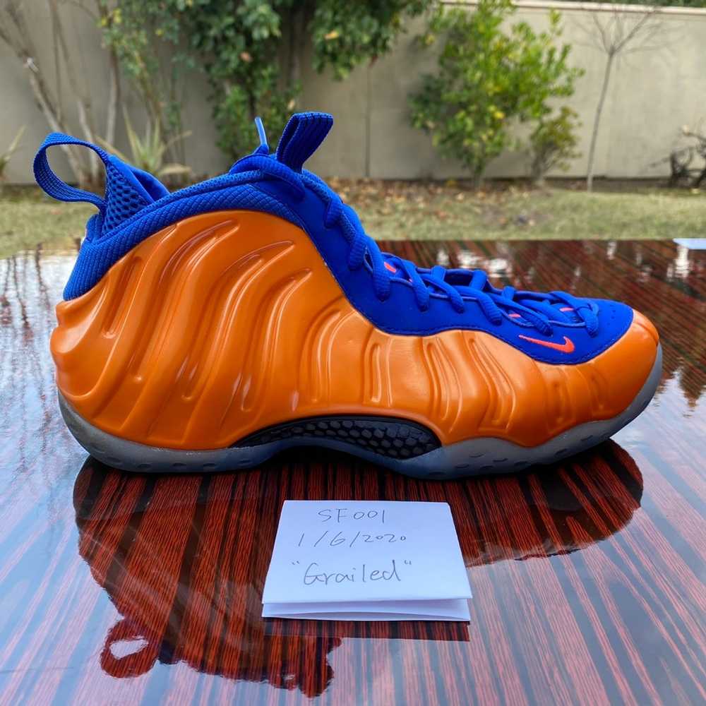 Nike Used Nike Air Foamposite One Knicks 2014 Siz… - image 1