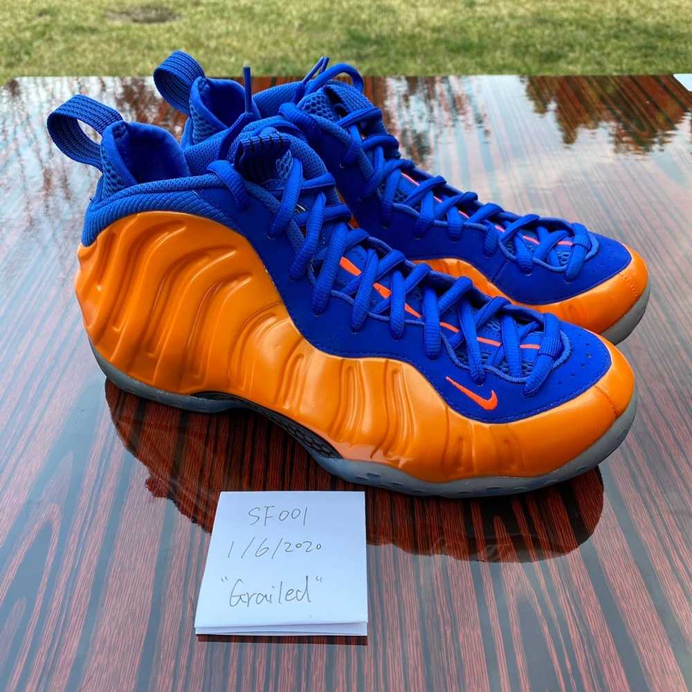 Nike Used Nike Air Foamposite One Knicks 2014 Siz… - image 4