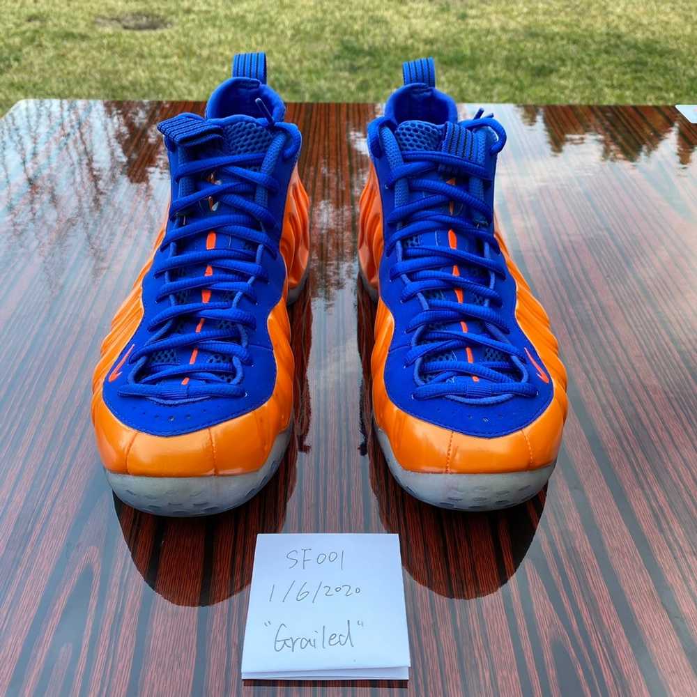 Nike Used Nike Air Foamposite One Knicks 2014 Siz… - image 5