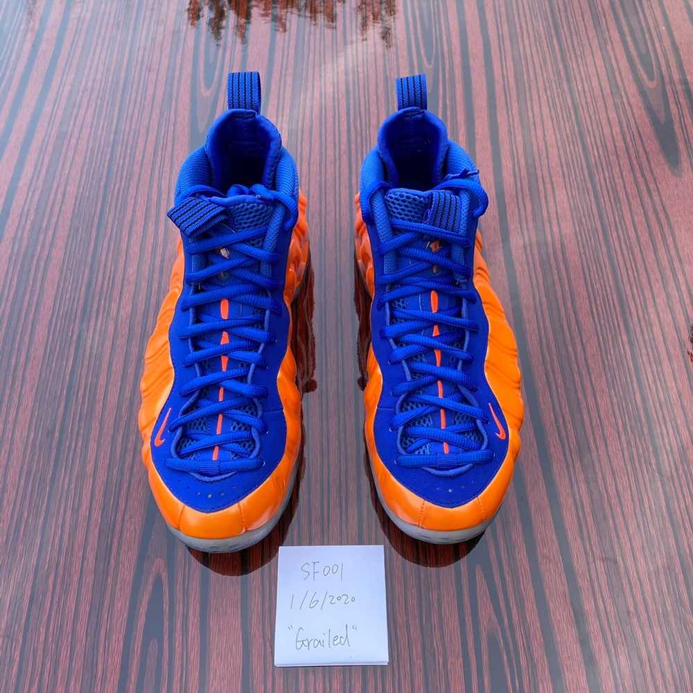 Nike Used Nike Air Foamposite One Knicks 2014 Siz… - image 6