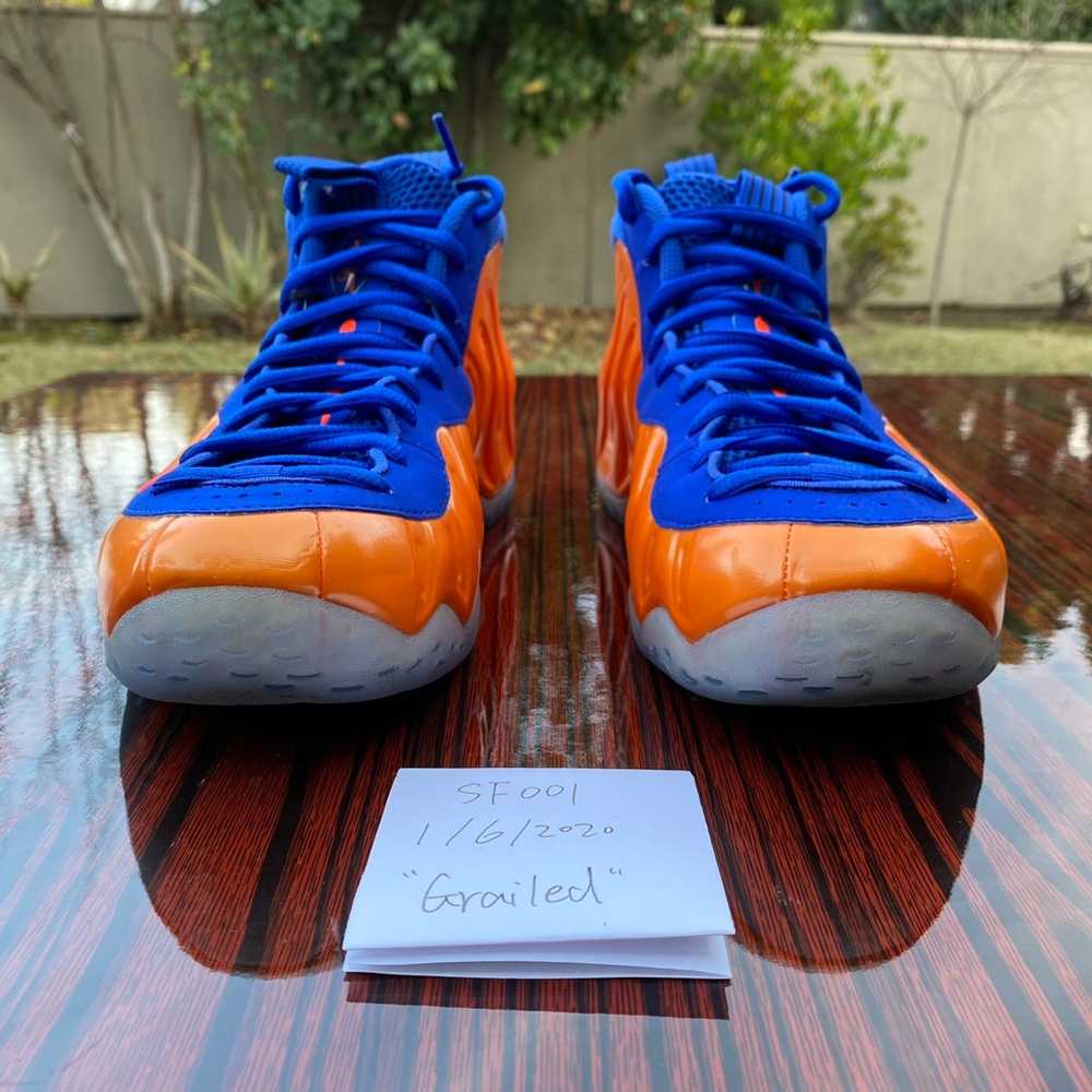 Nike Used Nike Air Foamposite One Knicks 2014 Siz… - image 7