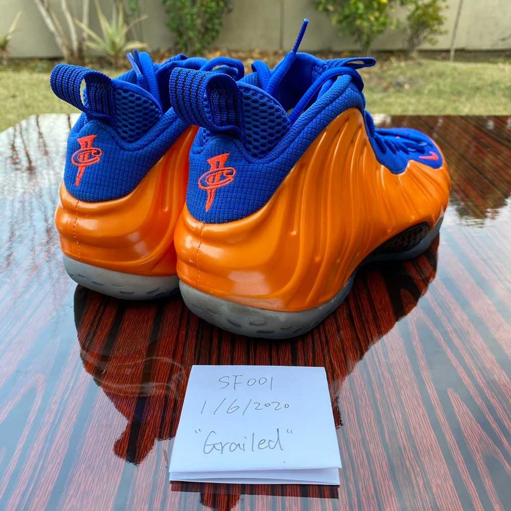 Nike Used Nike Air Foamposite One Knicks 2014 Siz… - image 8