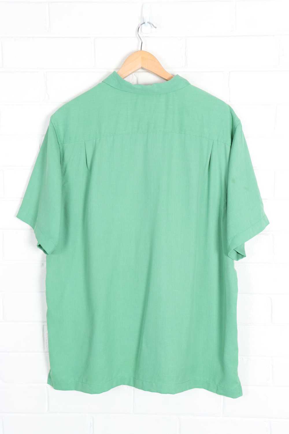 TOMMY BAHAMA Green Silk Short Sleeve Shirt (XL) - image 3