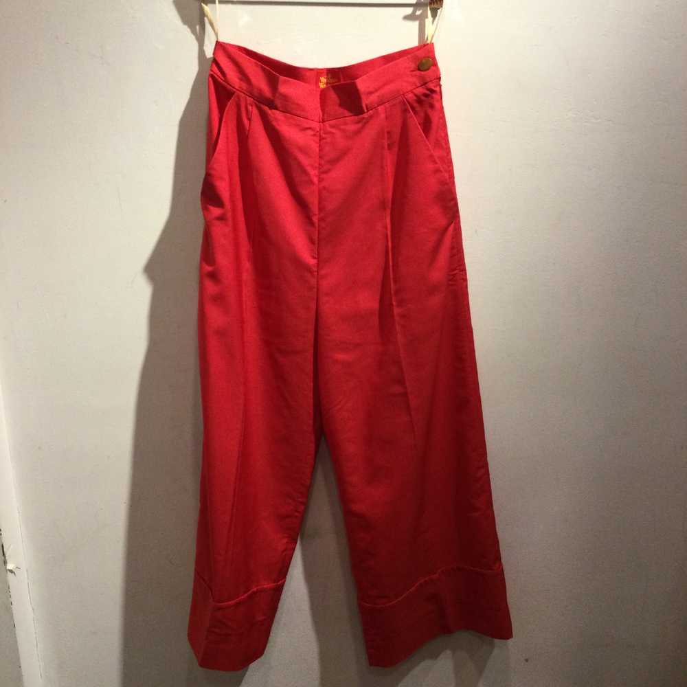 Vivienne Westwood old tag red pants - image 1