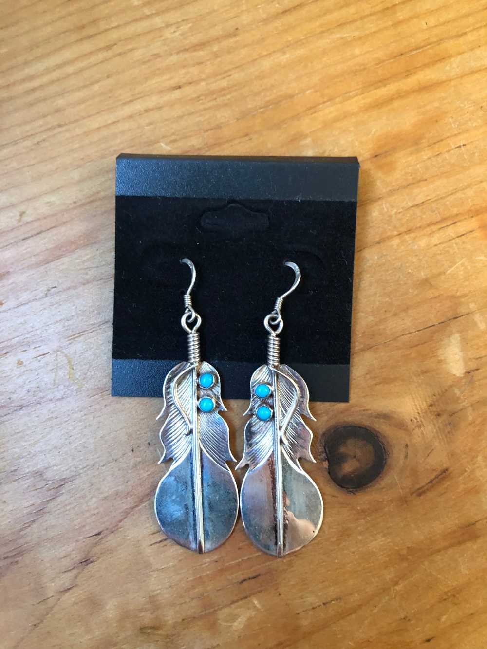 Lee Charley Sterling Silver Feather Earrings - image 1