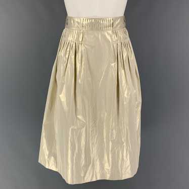 Jil Sander Platinum Polyester Pleated Skirt - image 1