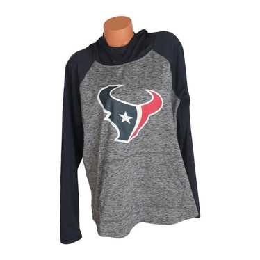 Nfl Womens Apparel * Houston Texans Cropped Waist Hooded T-Shirt, SM,  CLEARANCE