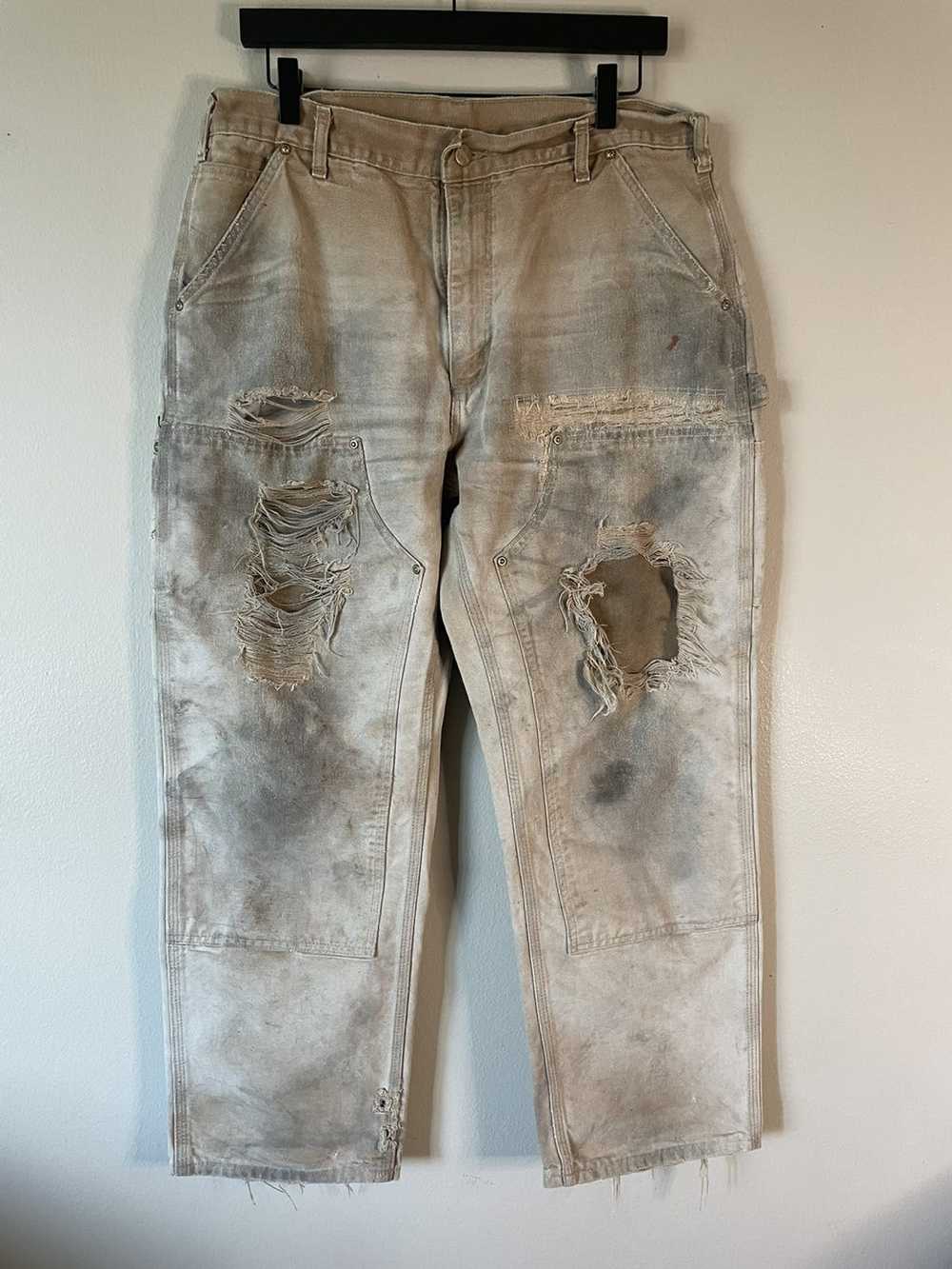 Carhartt trashed carhartt double knees - image 1