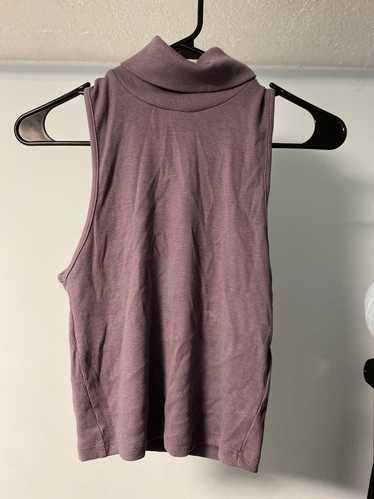 Zara Purple sleeveless turtleneck