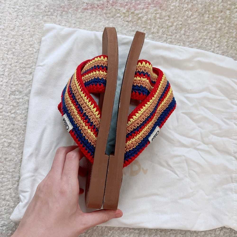 Chloe New-like Chloé Woody Crossover Crochet Slid… - image 7