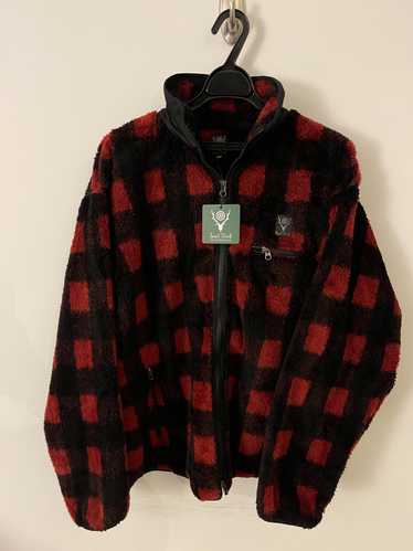 South2 West8 Checked Fleece Jacket
