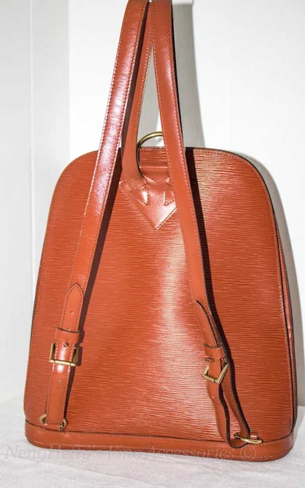 Vintage Louis Vuitton Epi Gobelins Backpack - image 2
