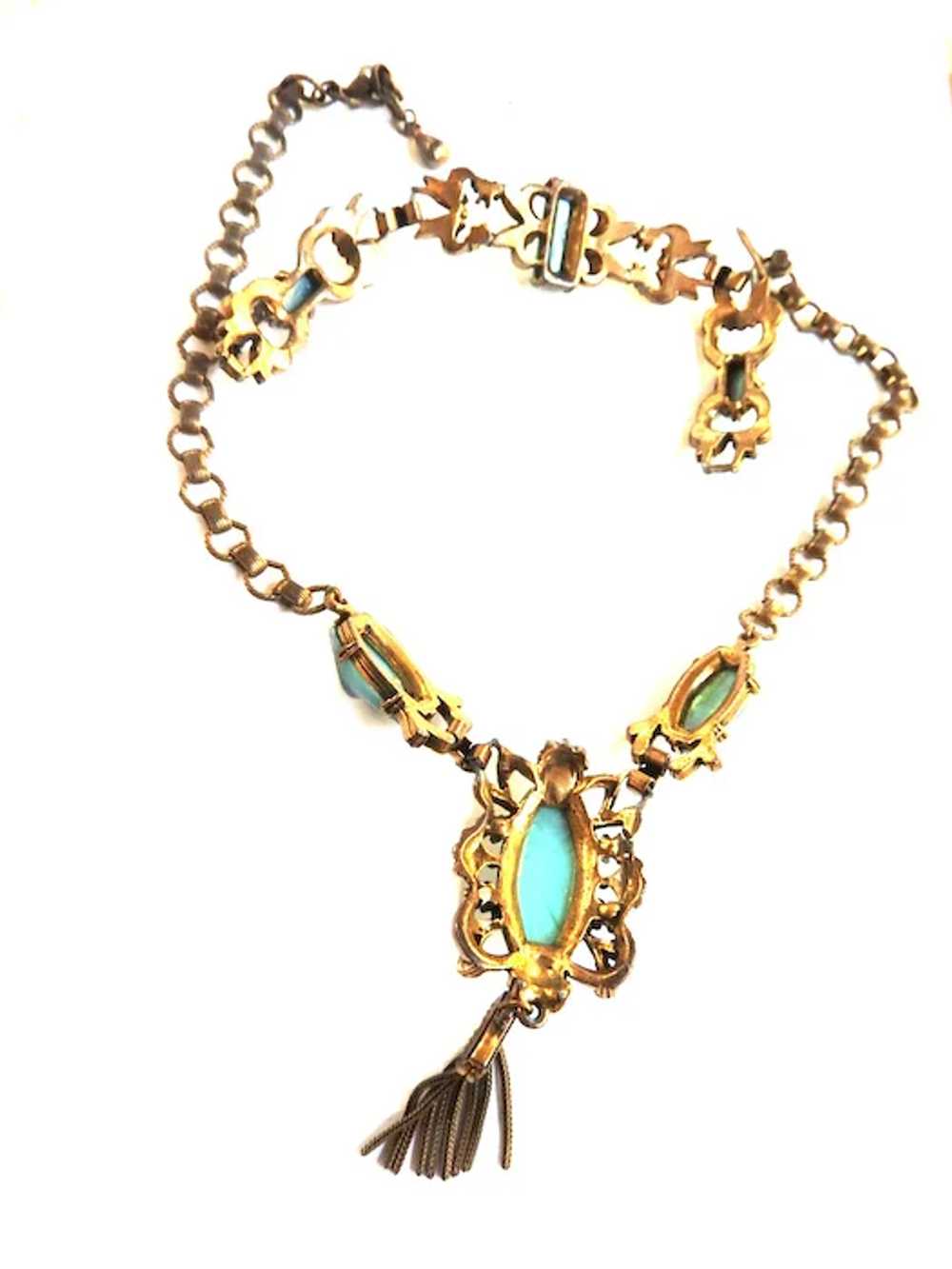 Vintage Selro Big Chunky Necklace and Bracelet - image 2