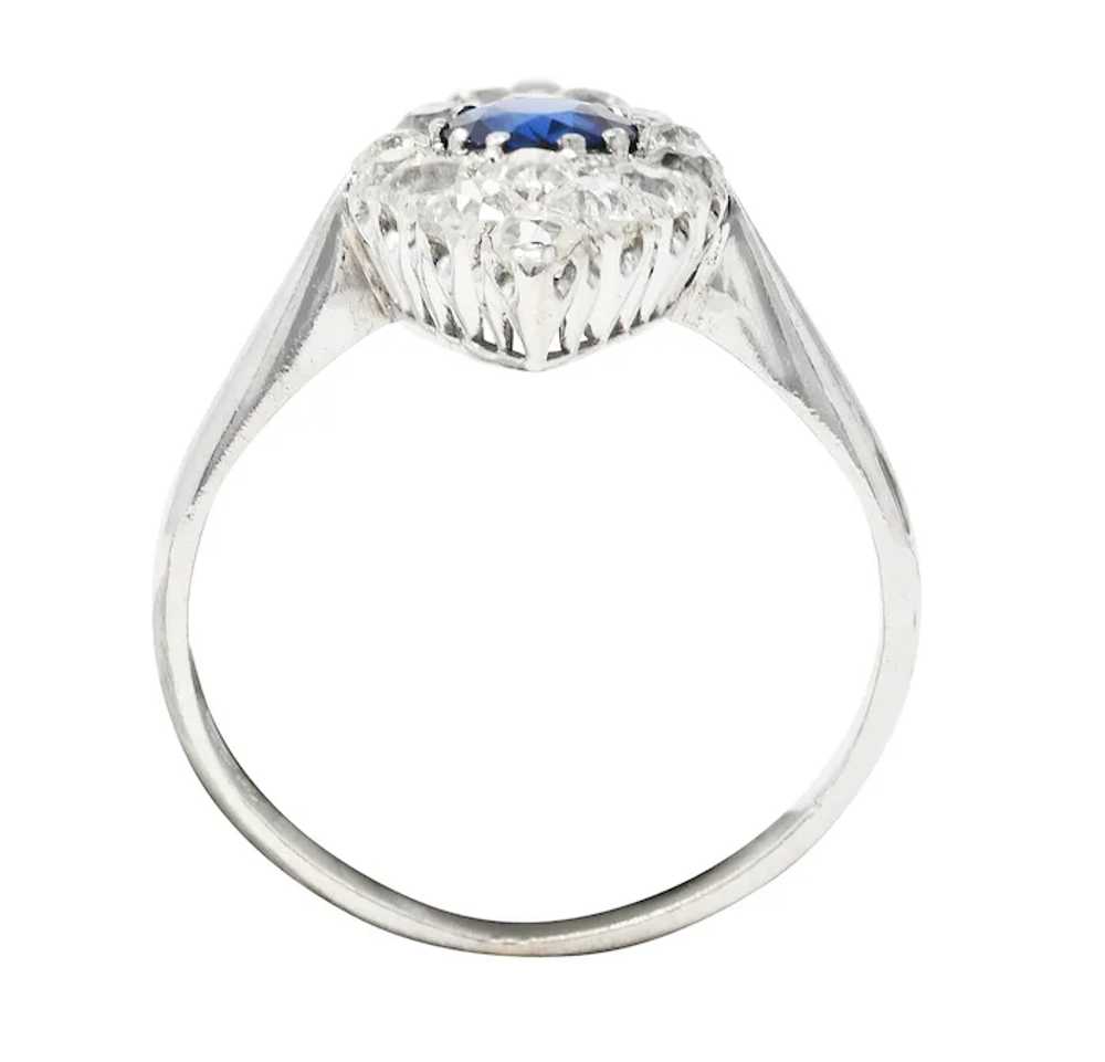 Edwardian 1.56 CTW Cushion Cut Sapphire Old Mine … - image 9