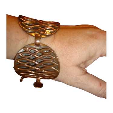 Vintage large Copper womens bracelet