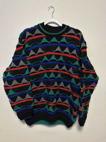 Vintage Rare Coogi Sweater - Pastel Green & Blue 🧶