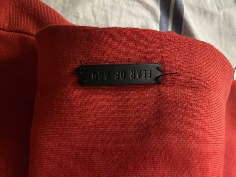 Fear of God fear of god 7th red sweater - image 4