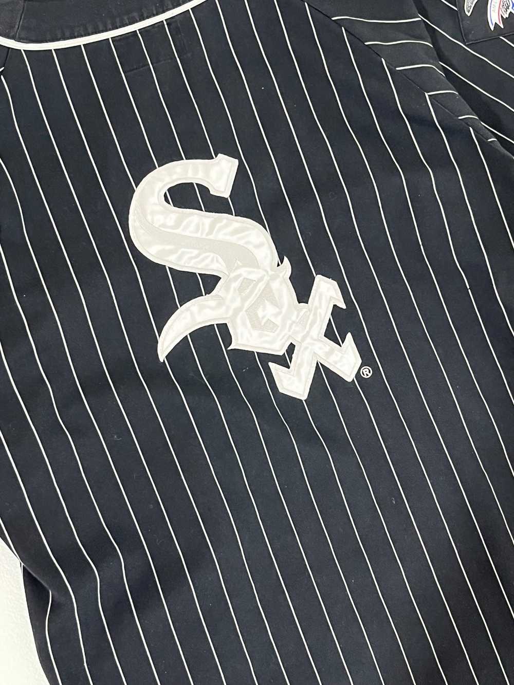 Vintage 1990's Black Chicago White Sox Pinstripe … - image 7