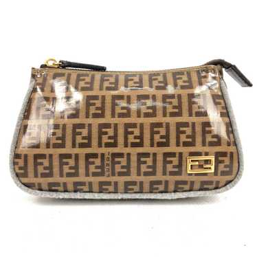 Fendi FF Zucca Monogram Canvas Cosmetic Bag / Pou… - image 1