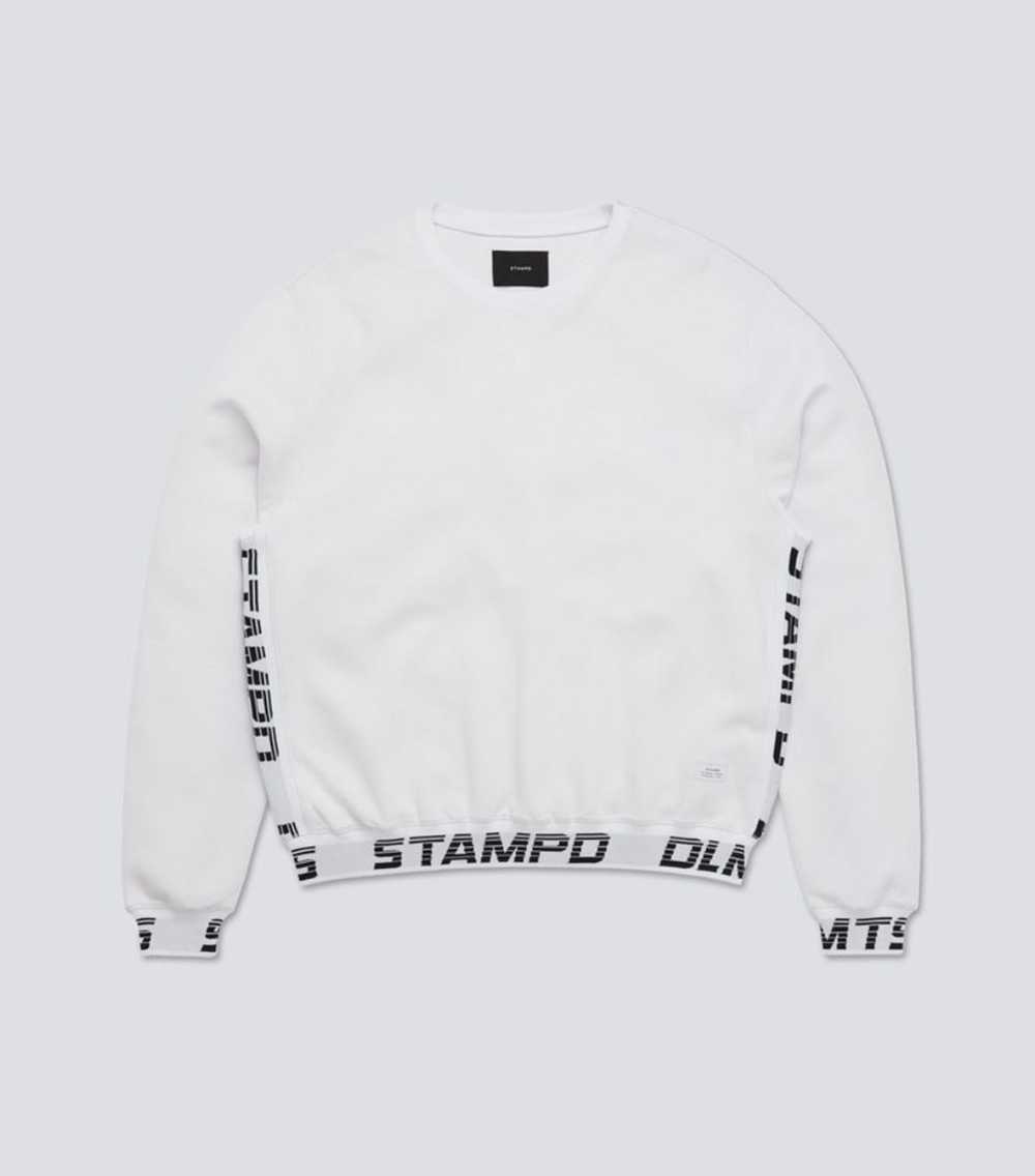 Stampd STAMPD Drive Pullover Sweatshirt White - image 1