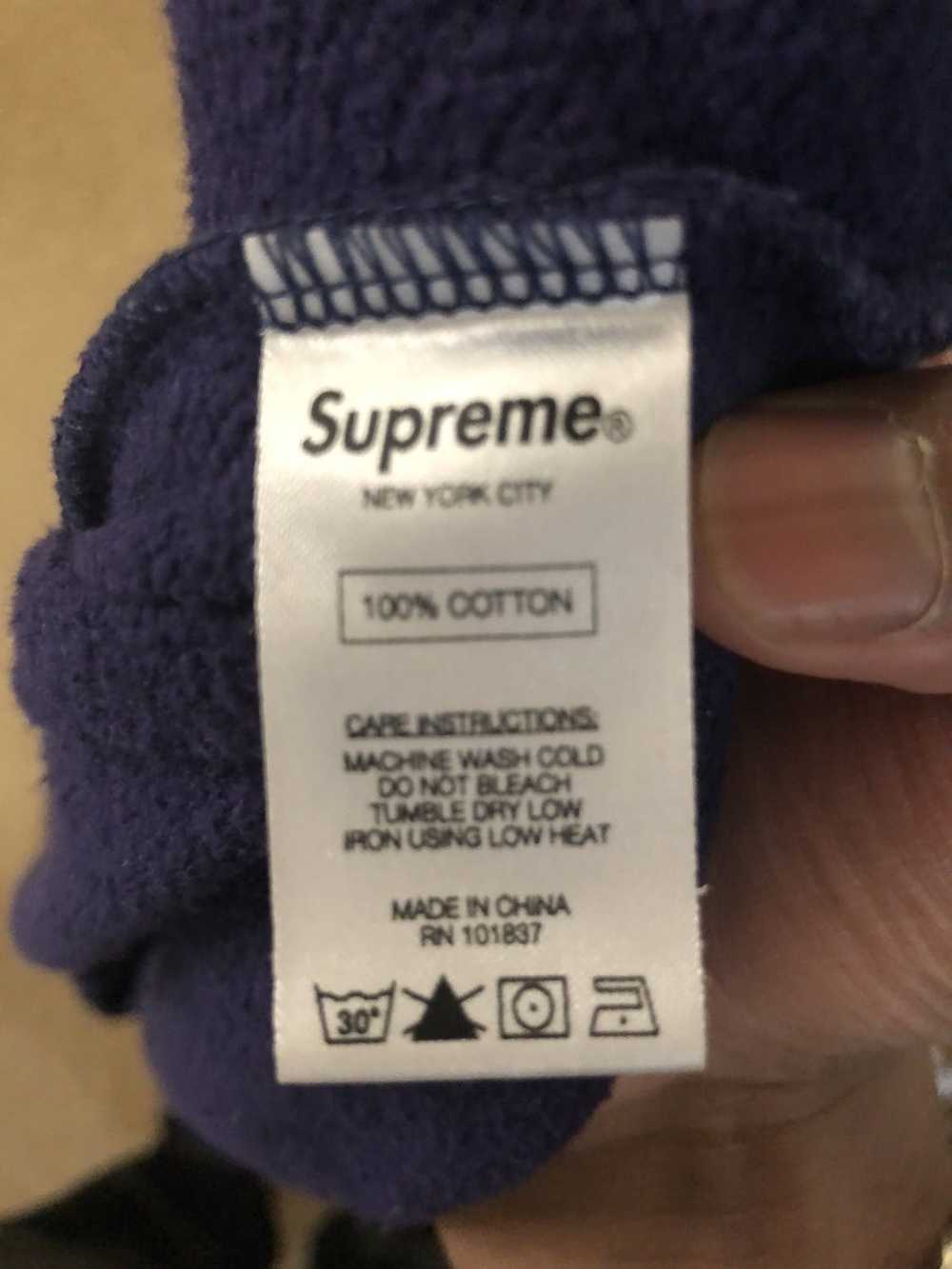 Supreme Supreme Center Stripe Crewneck Purple Gre… - image 5