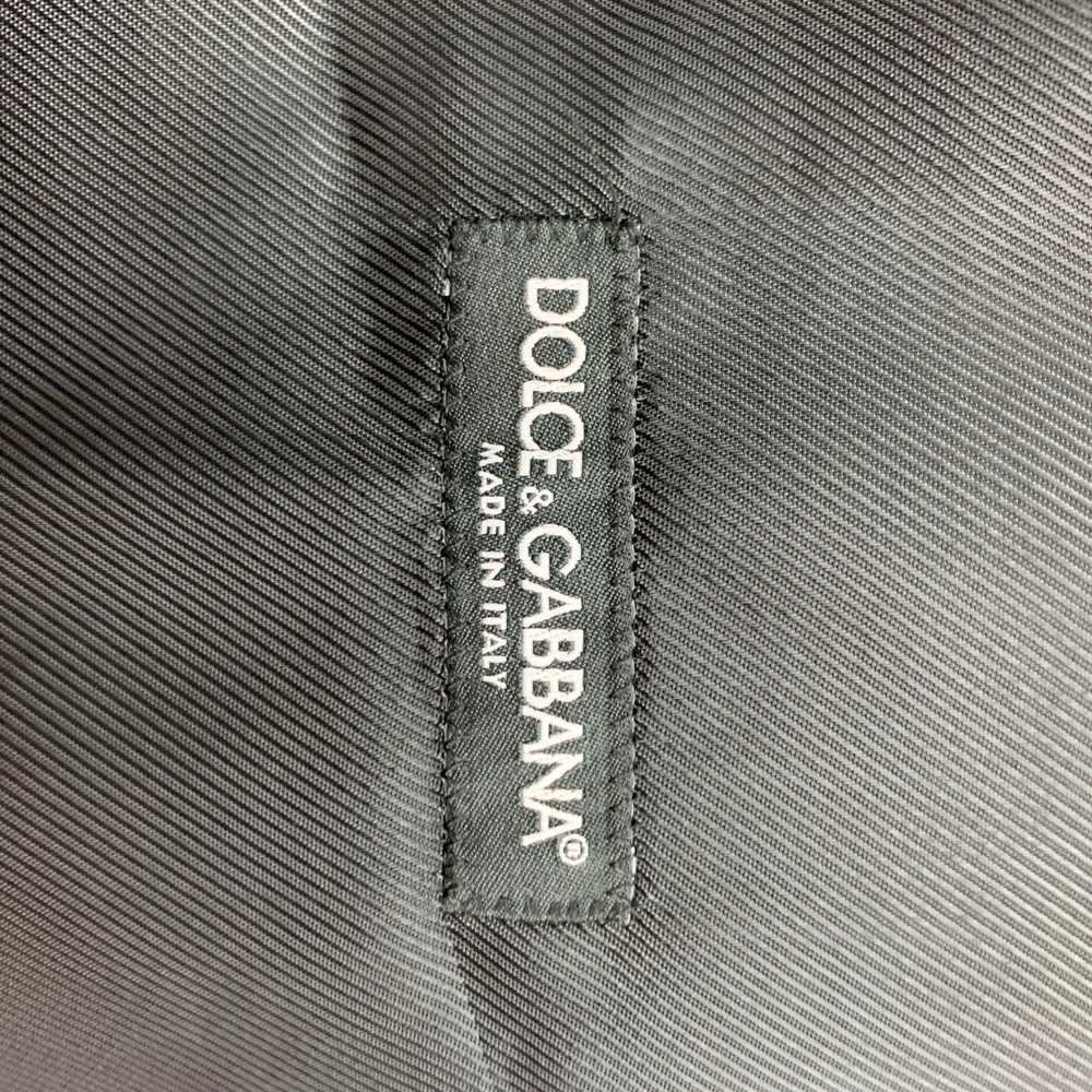 Dolce & Gabbana Black Wool Silk Buttoned Vest - image 5