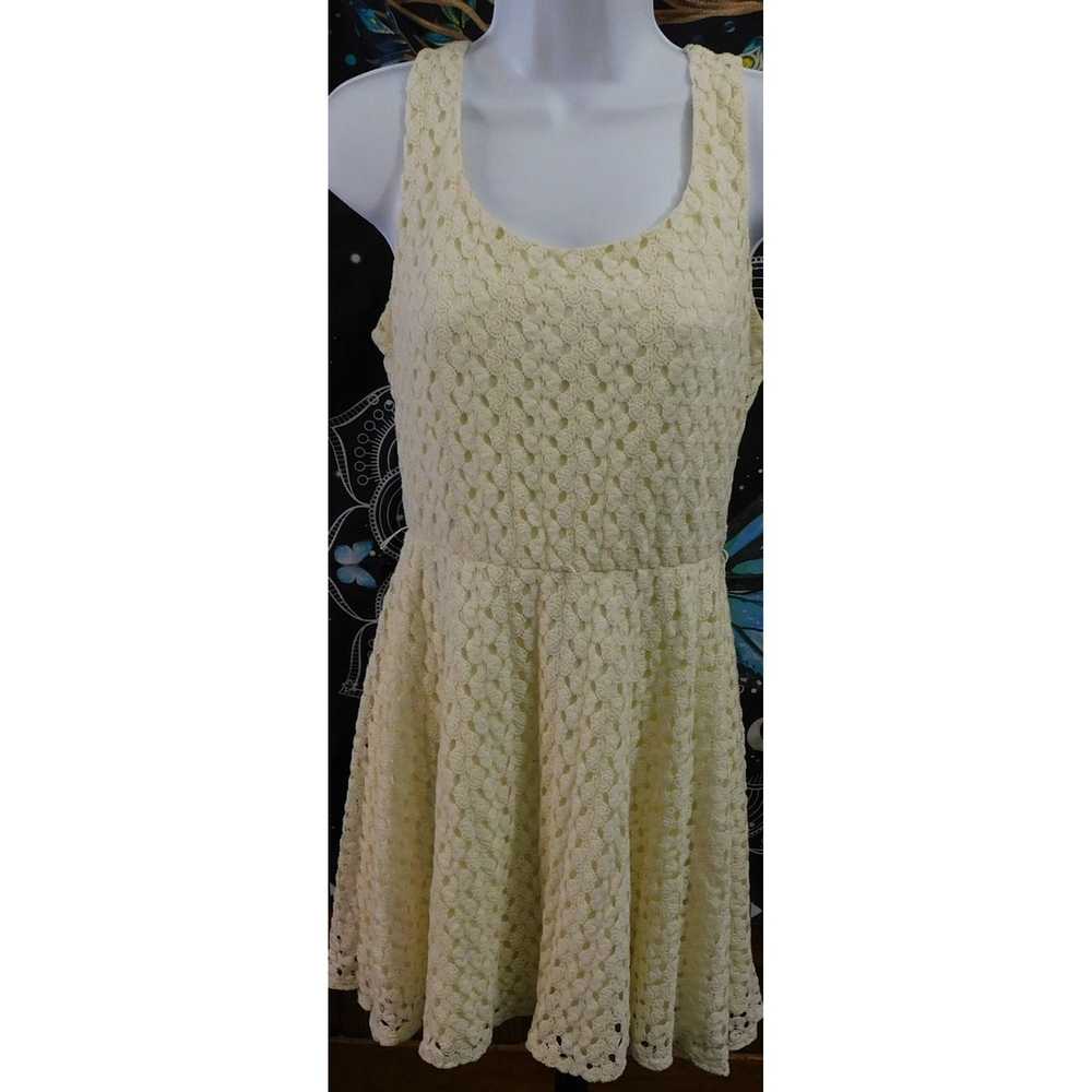 Other Lily Rose Crochet Cream Skater Dress - image 6