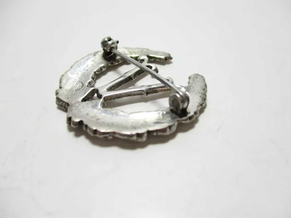 WWII Victory Pin V for Victory Brooch Sterling Ma… - image 11