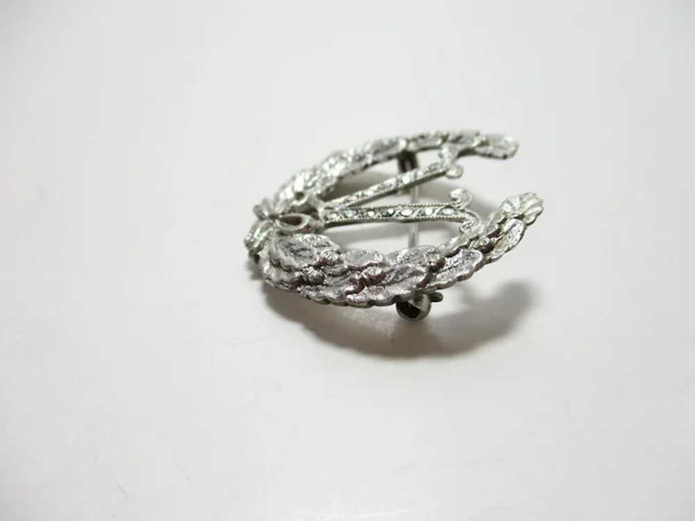 WWII Victory Pin V for Victory Brooch Sterling Ma… - image 8