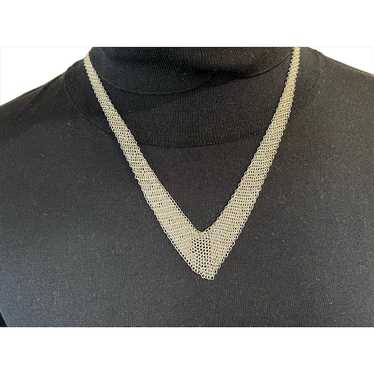 Tiffany Elsa Peretti Silver Mesh Necklace