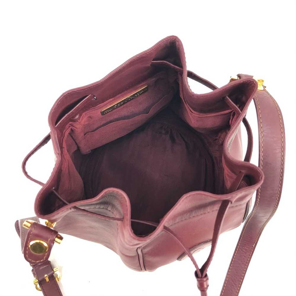 Cartier Burgundy Leather Drawstring Seau Shoulder… - image 7