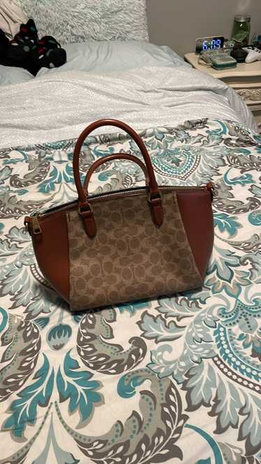 Coach Coated Canvas Signature Elise Satchel